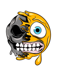 MELTING EMOJI SKULLS
